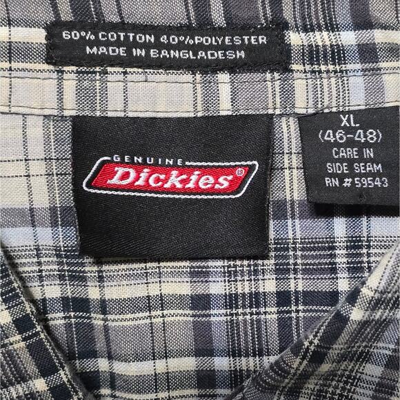 Dickies Casual Workwear Plaid Button-Up Men's Shirt Size‎ XL - Picture 6 of 6
